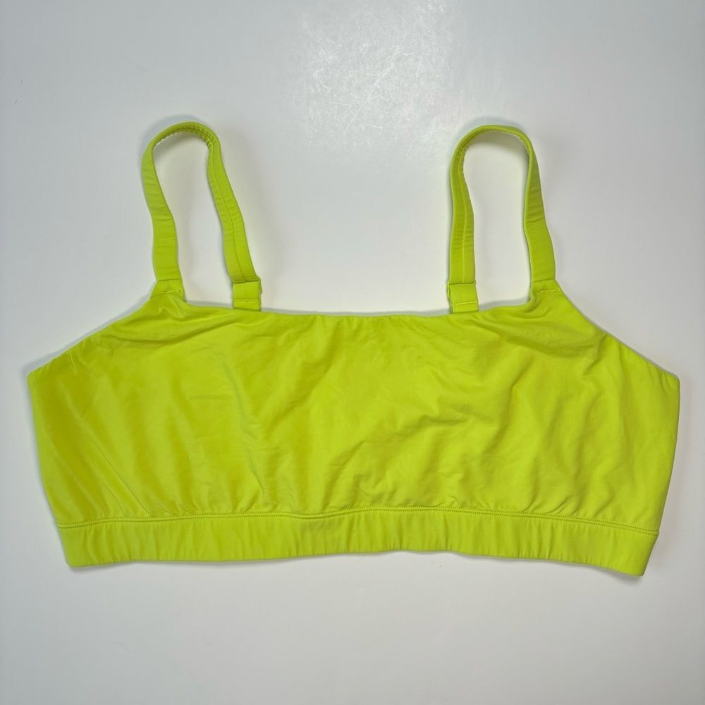 Skims Fits Everybody Stretch Scoop Bralette - Neon Lime - 4x / Sporty Y2K Green